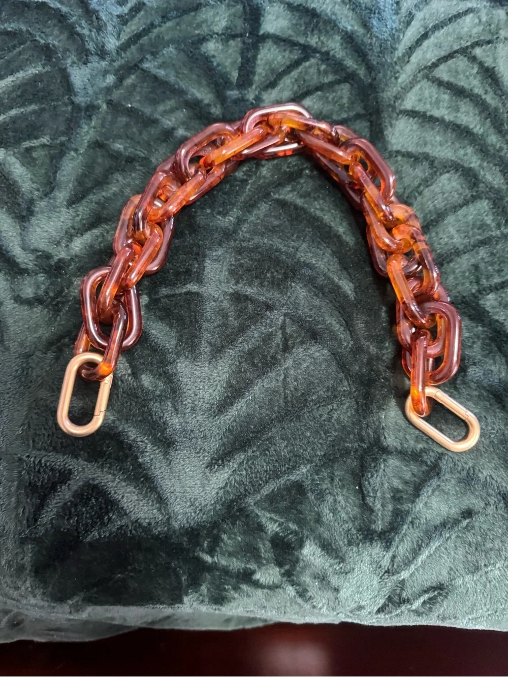 Clare V Shortie Strap Tortoise Resin - Picture 2 of 2